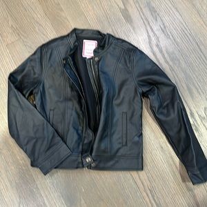 Gymboree faux leather jacket size 7/8